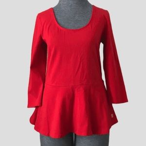 Express Red Knit Top Sz L
